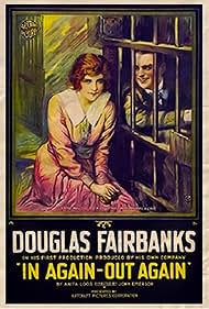 Douglas Fairbanks and Arline Pretty in In Again, Out Again (1917)