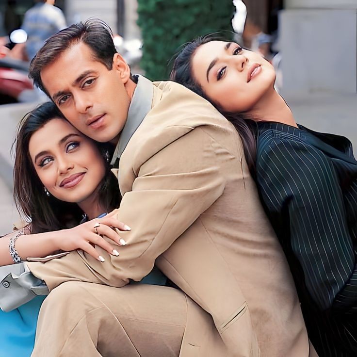 Preity G Zinta, Salman Khan, and Rani Mukerji in Chori Chori Chupke Chupke (2001)