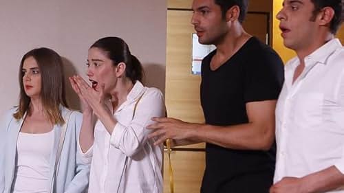 Daghan Külegeç, Özge Gürel, Serkan Çayoglu, and Nil Özkul in Mùa Anh Đào (2014)