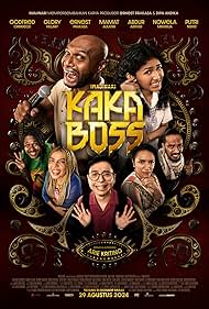 Mamat Alkatiri, Nowela Elizabeth Auparay, Glory Hillary, Putri Nere, Godfred Orindeod, Ernest Prakasa, and Abdur Arsyad in Kaka Boss (2024)