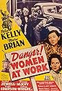 Mary Brian, Betty Compson, Isabel Jewell, Patsy Kelly, and Wanda McKay in Danger! Women at Work (1943)