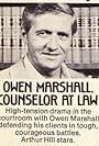 Owen Marshall, Counselor at Law