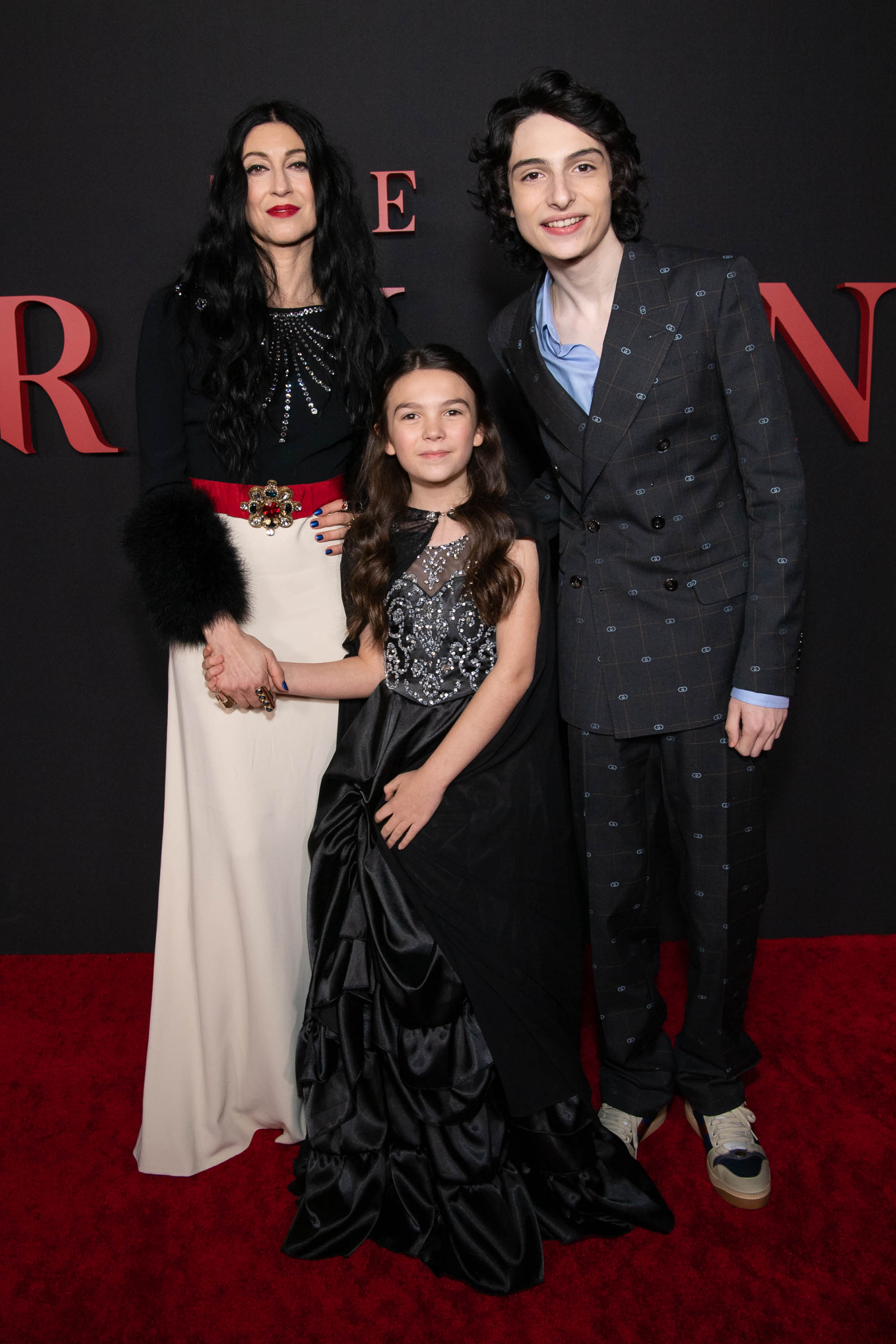 Floria Sigismondi, Finn Wolfhard, and Brooklynn Prince at an event for Quay Cuồng (2020)