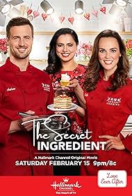 Erin Cahill, Brendan Penny, and Maneet Chauhan in The Secret Ingredient (2020)