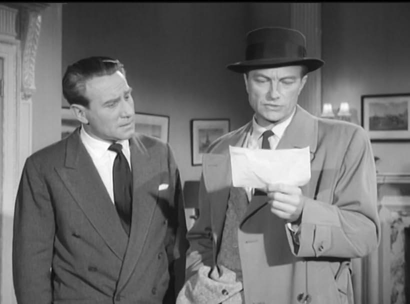 Richard Denning and Hugh Moxey in Assignment Redhead (1956)