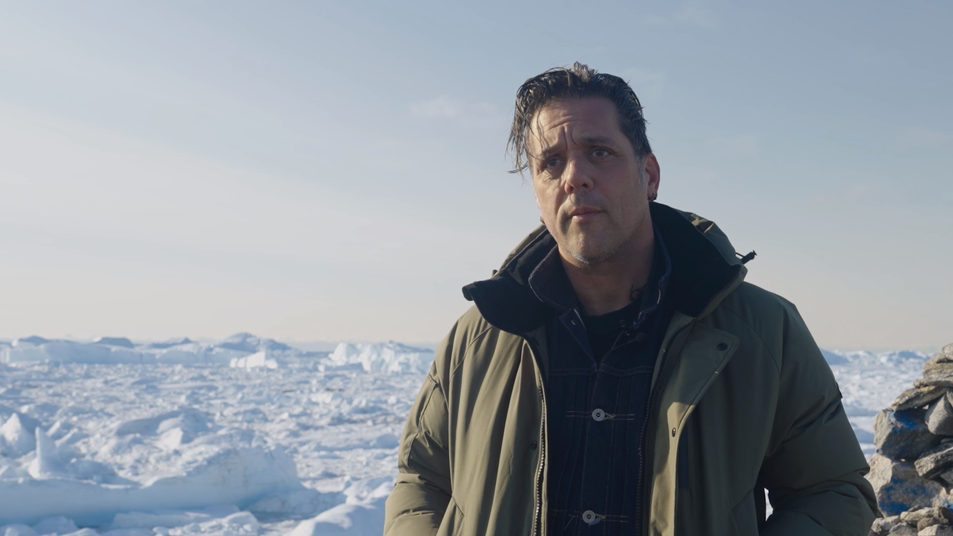 George Stroumboulopoulos in Greenland Ice Sheet with George Stroumboulopoulos (2023)