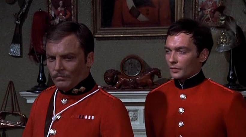 Stacy Keach and James Faulkner in Conduct Unbecoming (1975)