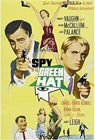 Janet Leigh, Jack Palance, Robert Vaughn, and David McCallum in The Spy in the Green Hat (1967)