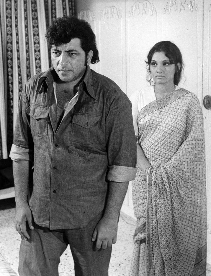 Amjad Khan and Vidya Sinha