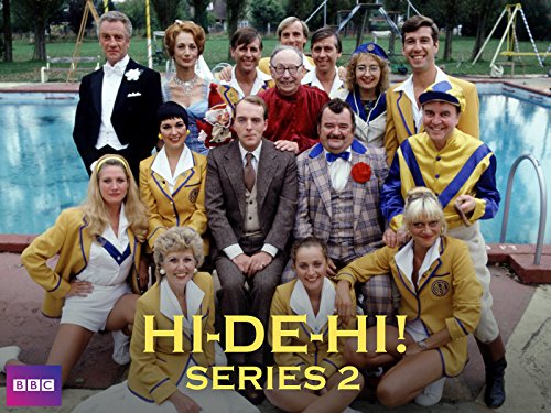 Felix Bowness, Simon Cadell, Leslie Dwyer, Gail Harrison, Diane Holland, Jeffrey Holland, Barry Howard, Rikki Howard, Nikki Kelly, Ruth Madoc, Paul Shane, Su Pollard, David Webb, Tony Webb, Chris Andrews, and Jean Lear in Hi-de-Hi! (1980)