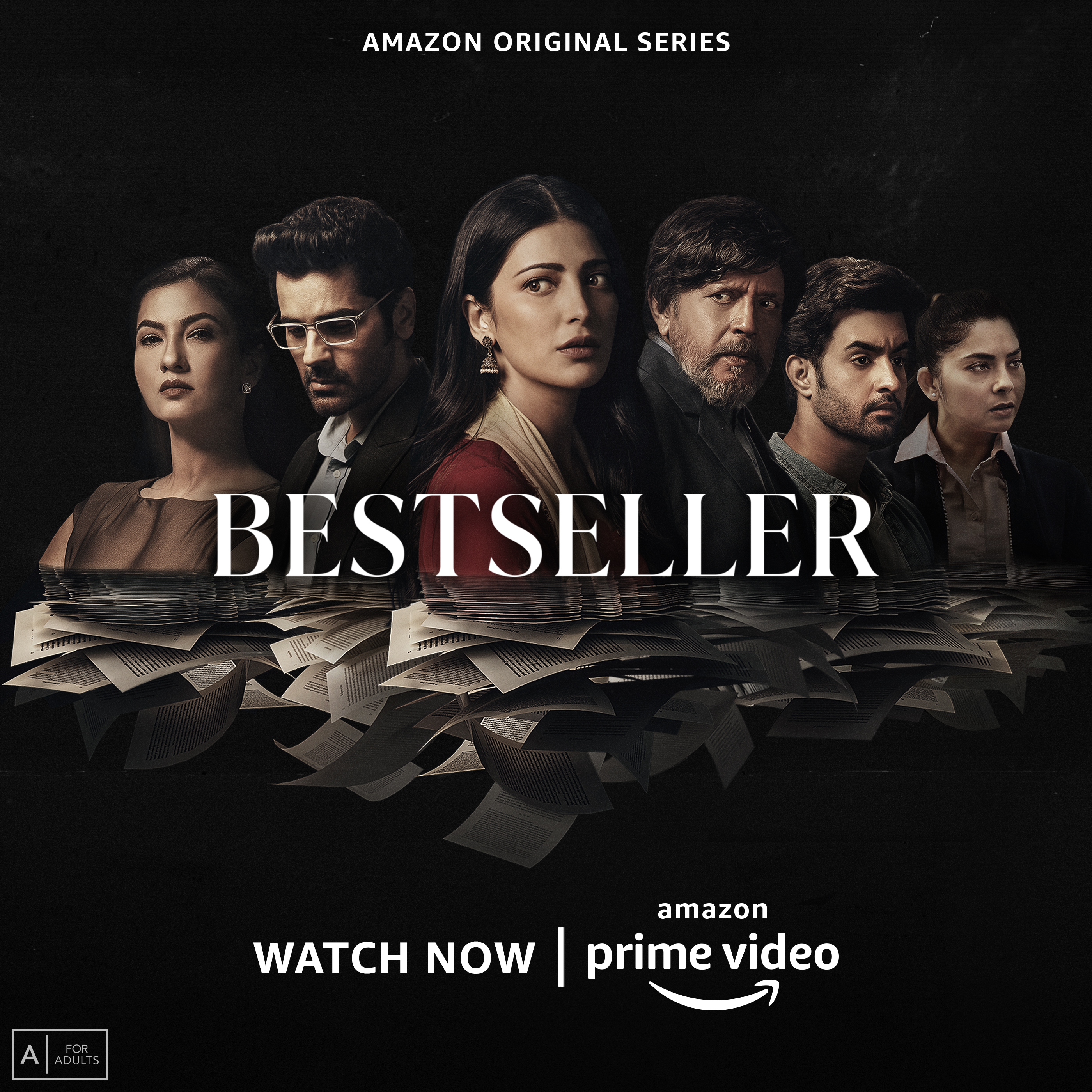 Mithun Chakraborty, Gauahar Khan, Arjan Bajwa, Shruti Haasan, Satyajeet Dubey, and Sonalee Kulkarni in Bestseller (2022)