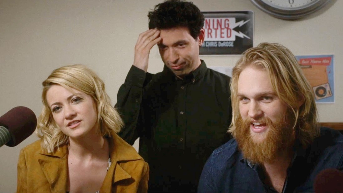 Wyatt Russell, Alex Karpovsky, and Meredith Hagner in Folk Hero & Funny Guy (2016)