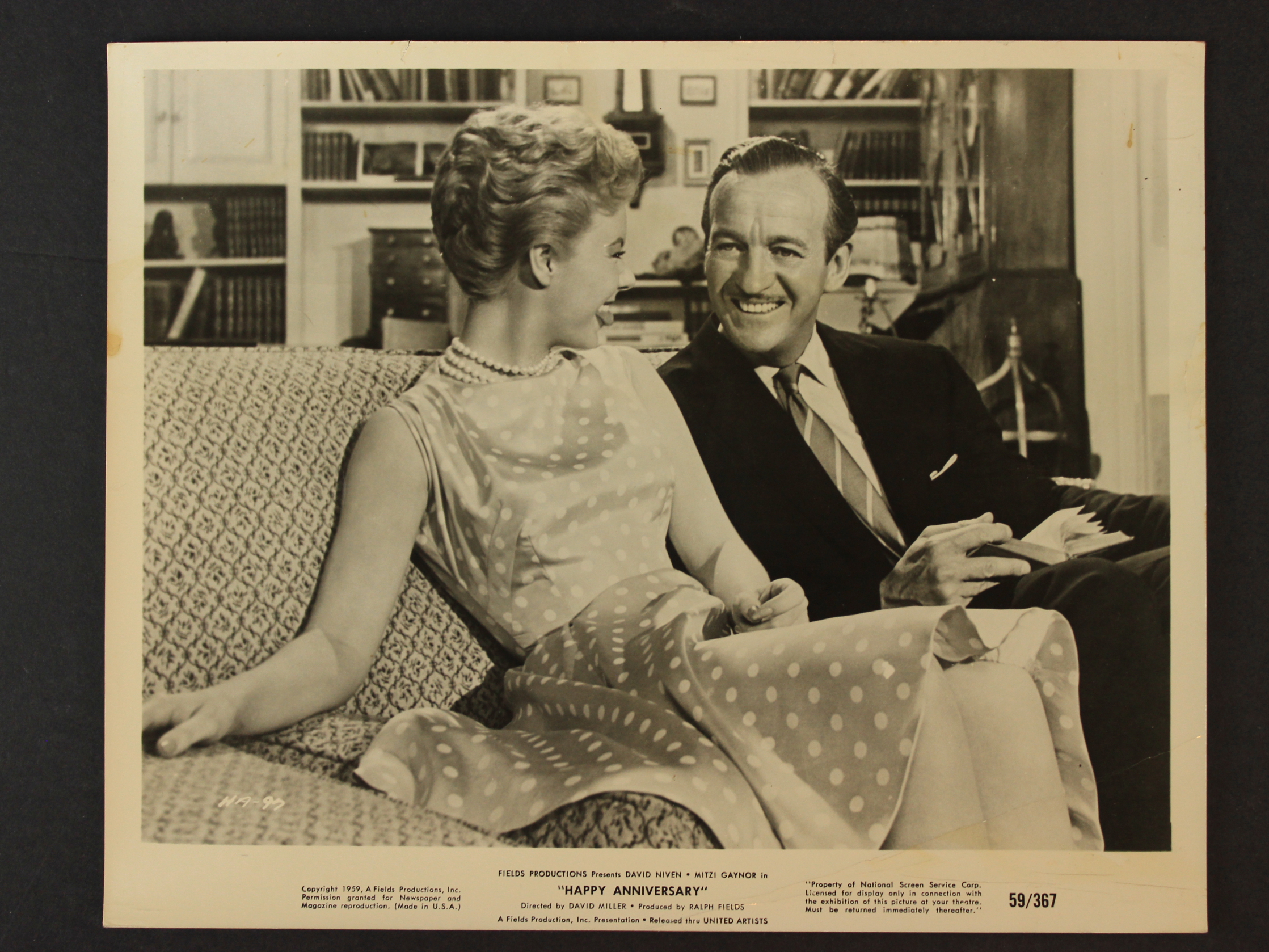 David Niven and Mitzi Gaynor in Happy Anniversary (1959)