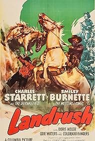 Smiley Burnette and Charles Starrett in Landrush (1946)