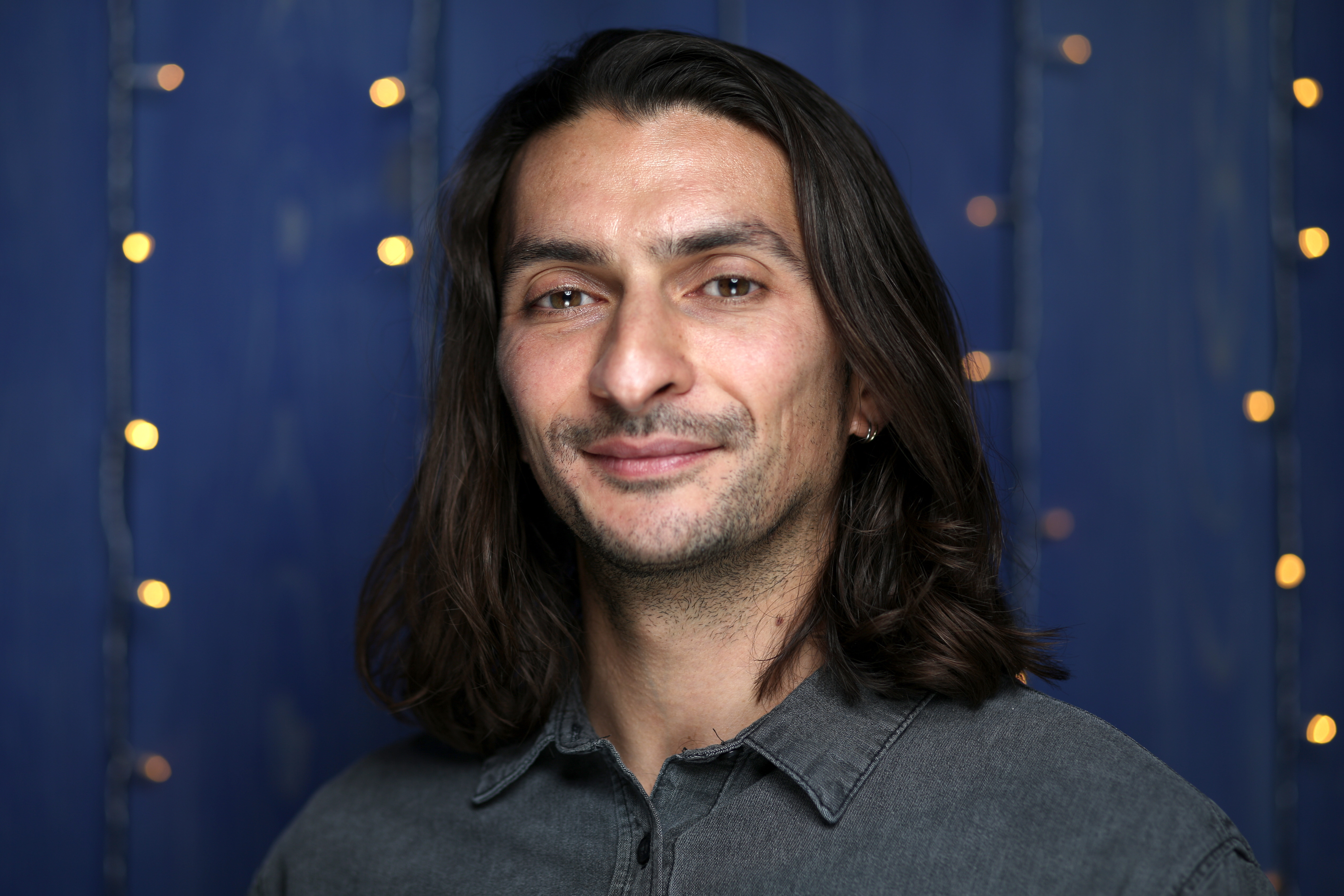 Aneil Karia at an event for The IMDb Studio at Acura Festival Village (2020)