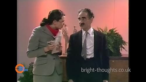 A clip featuring Jon Rumney as the legendary comedian Groucho Marx, in "Groucho in Toto".   The programme retells Groucho's life story as well as recreating his act.  It was broadcast on 11th December 1982. Made by The Bright Thoughts Company for Channel 4), and unseen for over 40 years.

LICENSING ENQUIRIES: - Please contact The Bright Thoughts Company - www.bright-thoughts.co.uk/enquiries.html 

(Please note - we are unable to provide copies for private use)