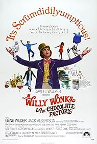 Gene Wilder, Paris Themmen, Jack Albertson, Rudy Borgstaller, George Claydon, Julie Dawn Cole, Malcolm Dixon, Walker Edmiston, Günter Meisner, Denise Nickerson, and Peter Ostrum in Willy Wonka và Nhà Máy Sôcôla (1971)