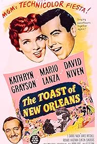 David Niven, Kathryn Grayson, and Mario Lanza in The Toast of New Orleans (1950)