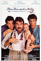 Steve Guttenberg, Tom Selleck, and Ted Danson in 3 Men and a Baby (1987)