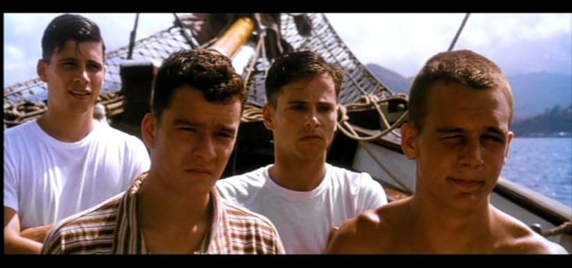 Balthazar Getty, Jeremy Sisto, Ethan Embry, and David Lascher in White Squall (1996)