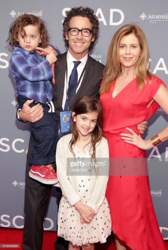 Writer/Director/Actor John Fortson with his award winning film RATED at Savannah Film Festival with the stars of his film, his wife Christie Lynn Smith, daughter, Abby Ryder Fortson, son Joshua Fortson. RATED took top honors winning Best Short Film. 2016