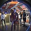 Jesse L. Martin, Danielle Panabaker, Rick Cosnett, Grant Gustin, Candice Patton, and Carlos Valdes in The Flash (2014)