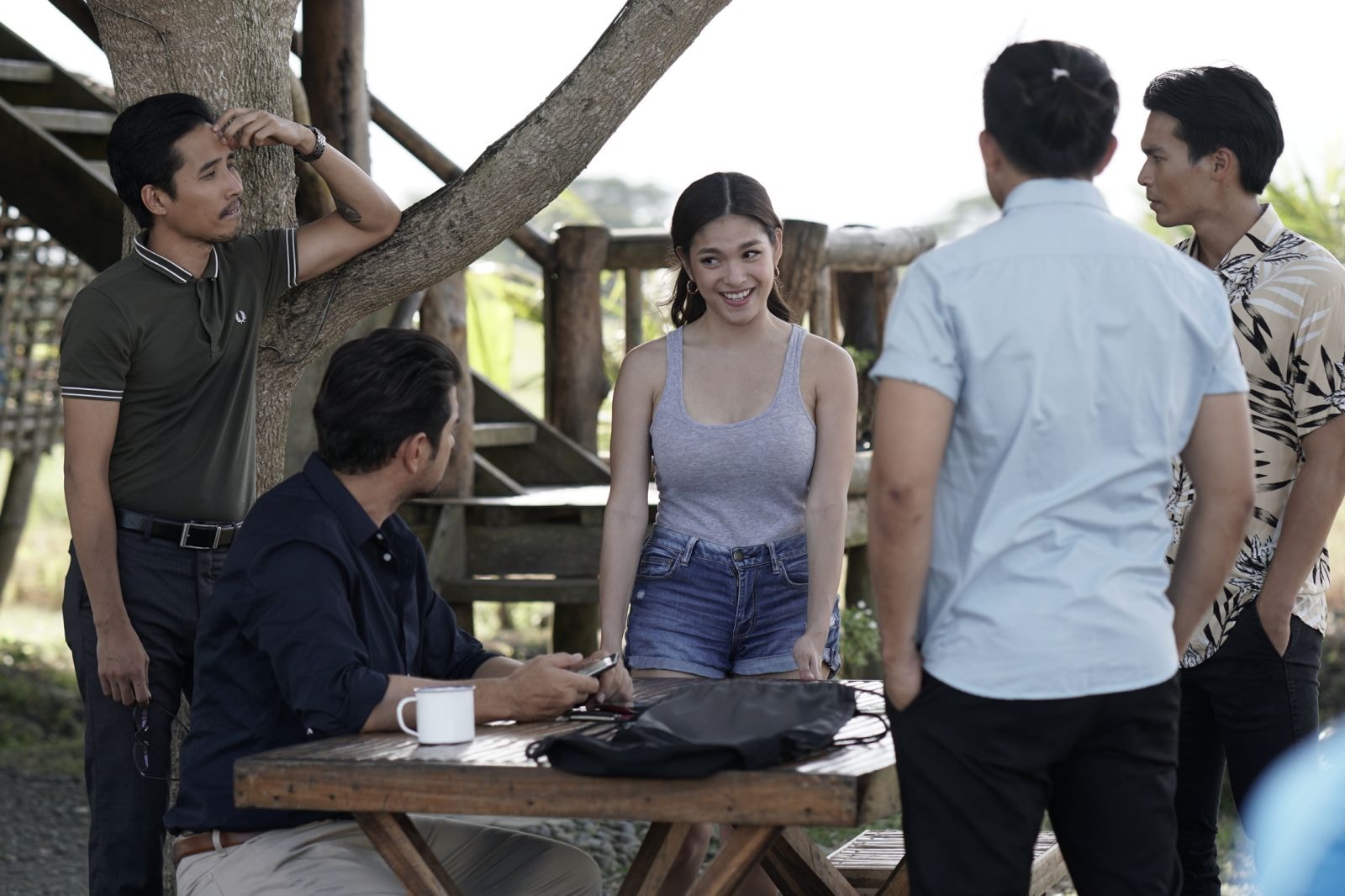 Andrea Torres, Lance Pimentel, and Pepe Herrera in One Good Day (2022)