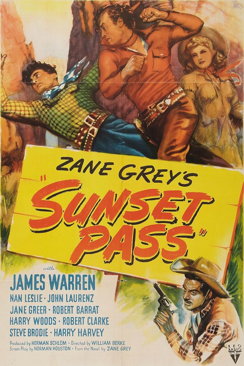 Nan Leslie and James Warren in Sunset Pass (1946)