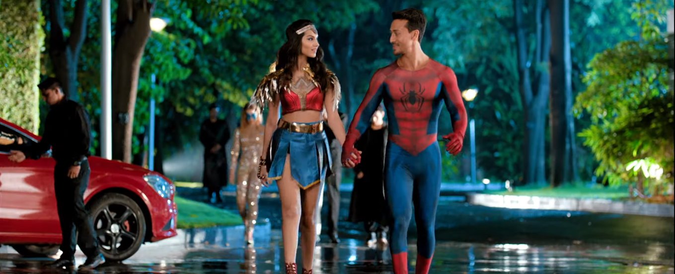 Tara Sutaria and Tiger Shroff in Sinh Viên Của Năm 2 (2019)