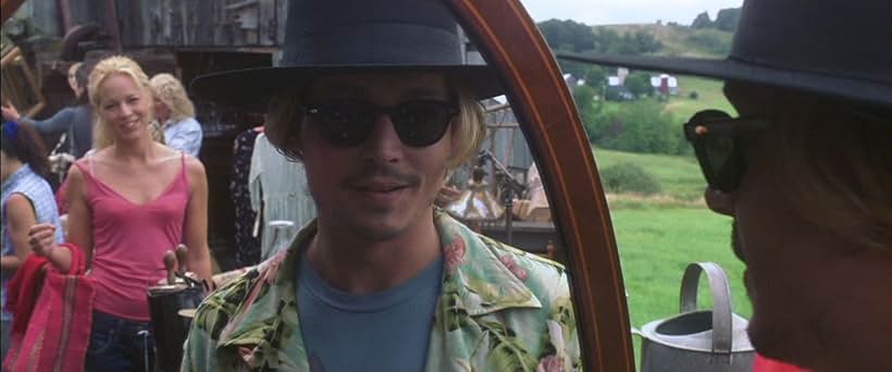 Johnny Depp and Maria Bello in Secret Window (2004)