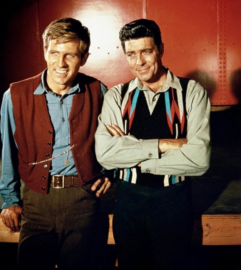 Gary Collins and Dale Robertson in Iron Horse (1966)