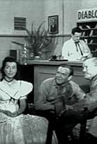 Tom London, Gail Davis, Brad Johnson, and Maura Murphy in Annie Oakley (1954)