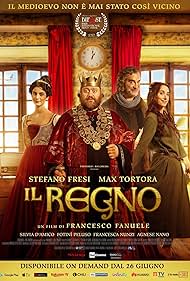 Massimiliano Tortora, Stefano Fresi, Silvia D'Amico, and Fotinì Peluso in Il Regno (2020)