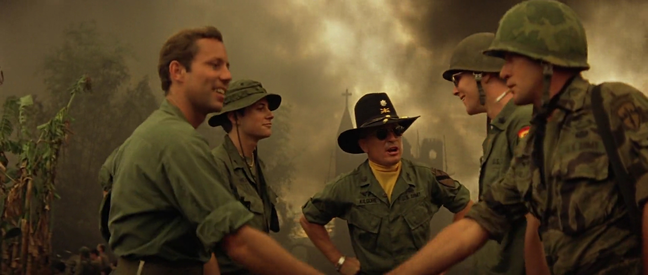 Robert Duvall, Martin Sheen, Sam Bottoms, Jerry Ross, and Kerry Rossall in Lời Sấm Truyền (1979)