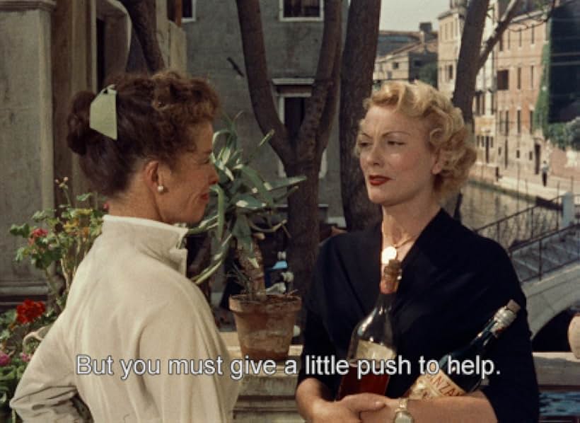 Katharine Hepburn and Isa Miranda in Summertime (1955)