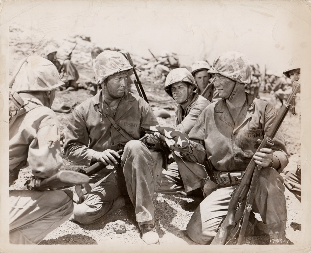 John Wayne and James Brown in Sands of Iwo Jima (1949)