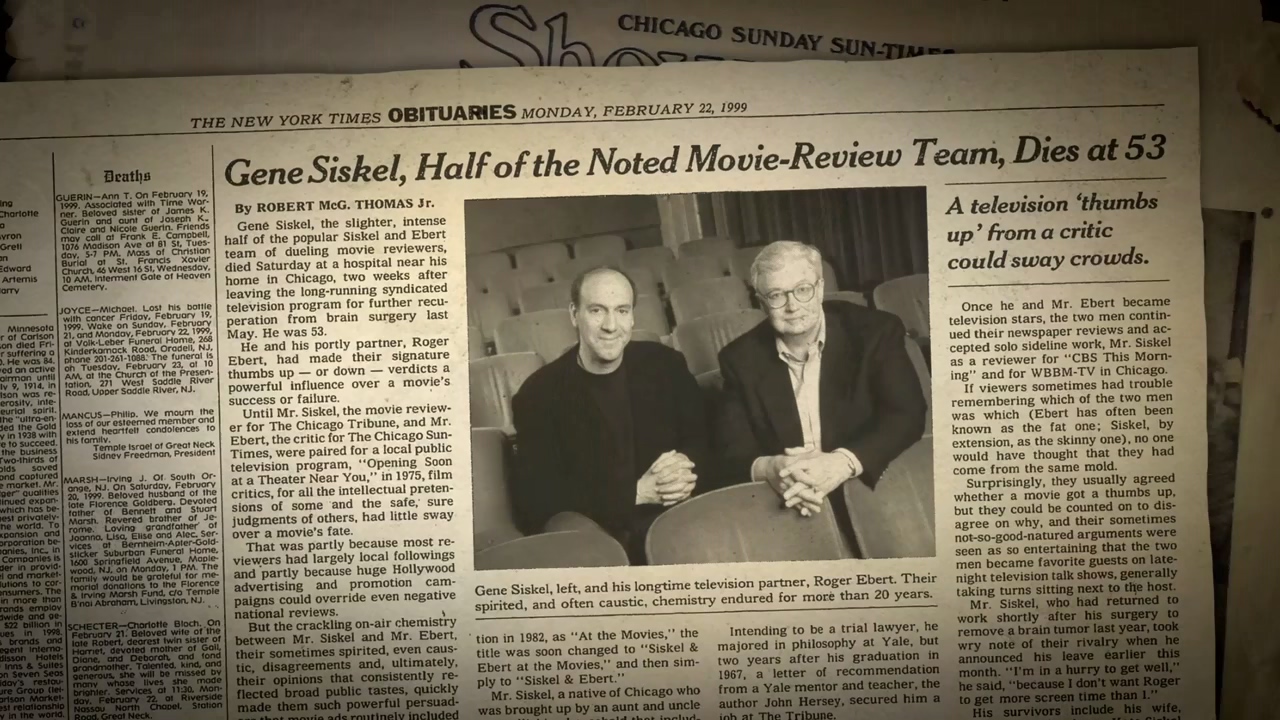 Roger Ebert and Gene Siskel in Life Itself (2014)