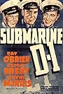 Pat O'Brien, George Brent, and Wayne Morris in Submarine D-1 (1937)