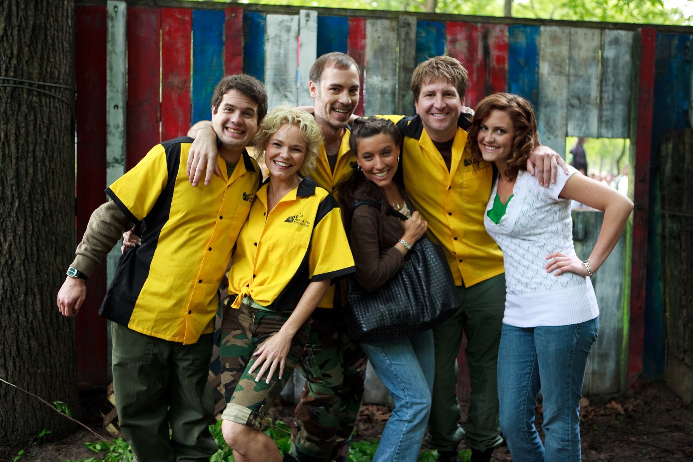 Clint Curtis, Candice Rose, Kimberly Ann Kurtenbach, Matt Geiler, and Justin Marxen in Splatter: Love, Honor and Paintball (2010)