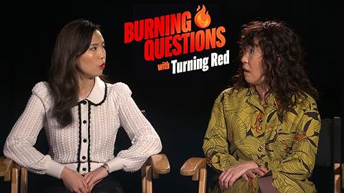 Rosalie Chiang and Sandra Oh, stars of Disney and Pixar's 'Turning Red,' reveal all about their favorite boy bands and girl bands, 2002 fashion trends, an inspiring Dunder Mifflin employee, and fun facts about red pandas.