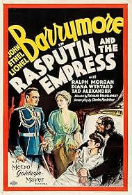 Ethel Barrymore, Lionel Barrymore, Tad Alexander, and Ralph Morgan in Rasputin and the Empress (1932)