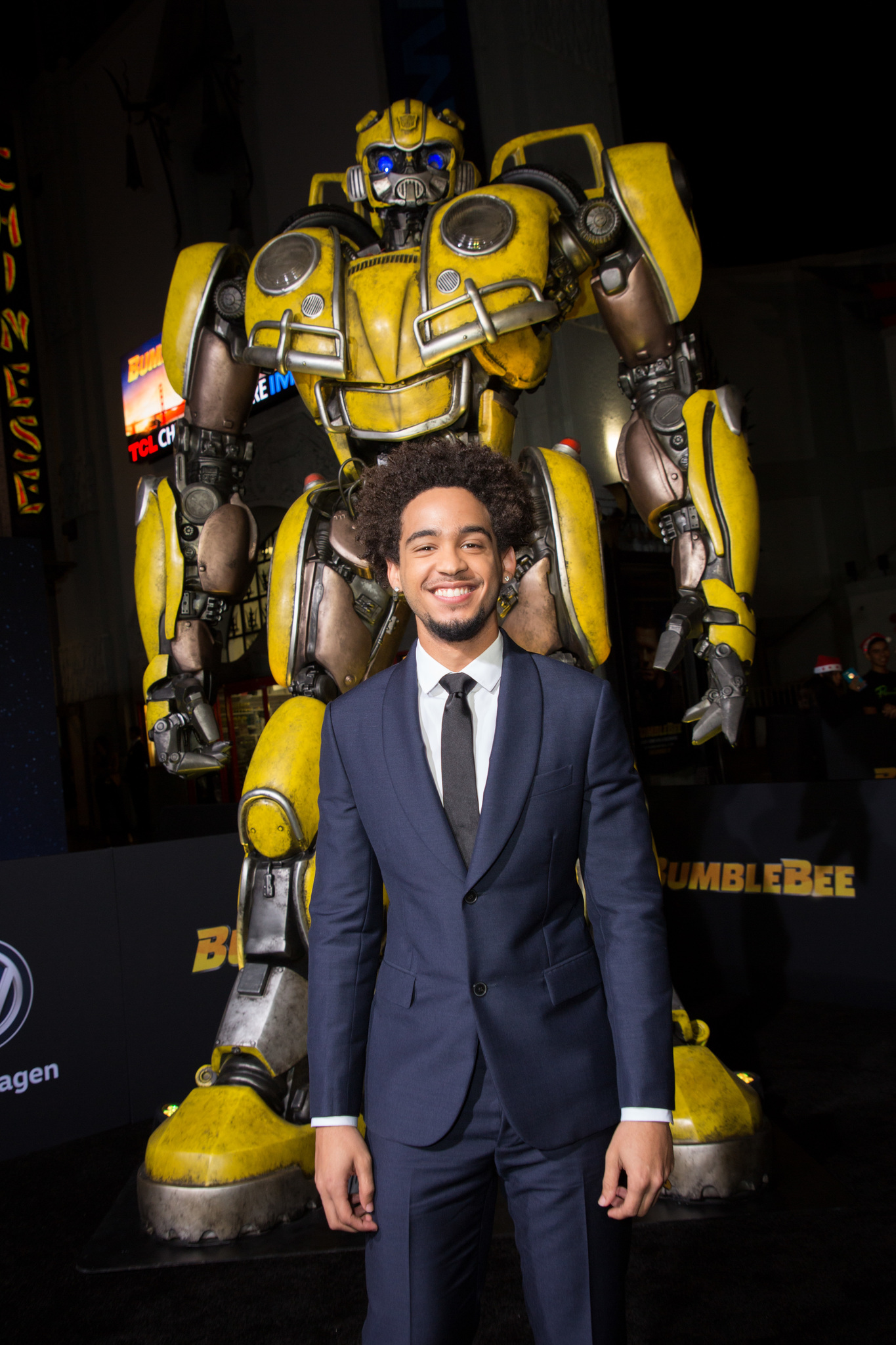 Jorge Lendeborg Jr. at an event for Bumblebee (2018)