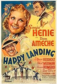 Don Ameche, Cesar Romero, and Sonja Henie in Happy Landing (1938)