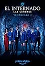 Lydia Pavon, Carlos Alcaide, Joel Bosqued, Asia Ortega, Albert Salazar, Daniela Rubio, and Claudia Riera in El Internado: Las Cumbres (2021)