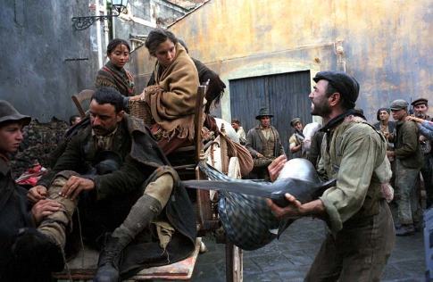 Vincenzo Amato, Filippo Pucillo, Federica De Cola, and Isabella Ragonese in Nuovomondo (2006)