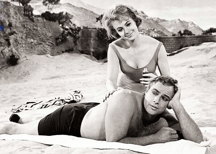 Marlon Brando and Shirley Jones in Bedtime Story (1964)