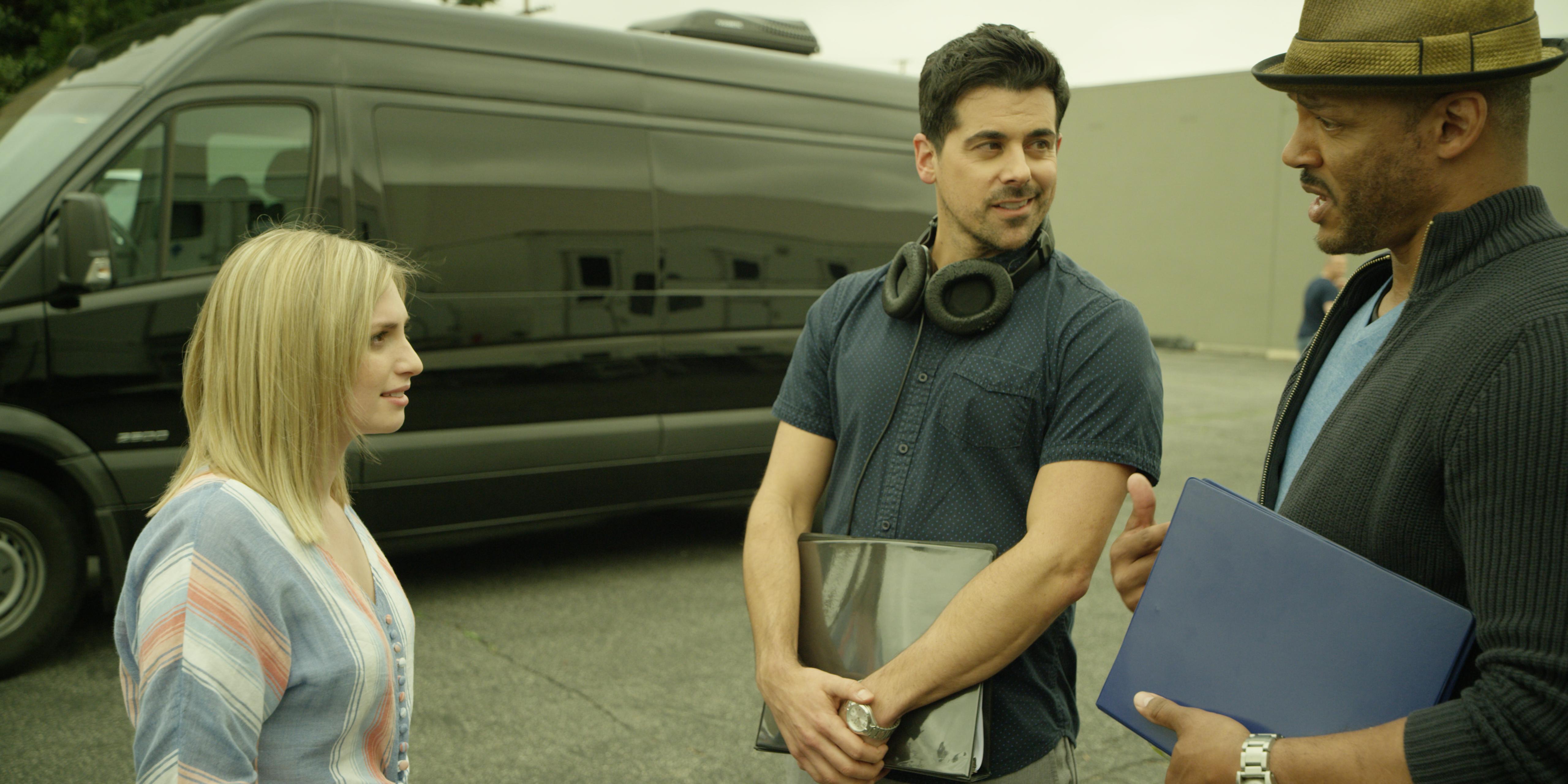 Randy J. Goodwin, Adam Huss, and Tabitha Caulfield in Ernesto's Manifesto (2019)