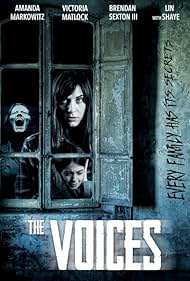 Lin Shaye, Brendan Sexton III, Victoria Matlock, Amanda Markowitz, and Juliana Sada in The Voices (2020)