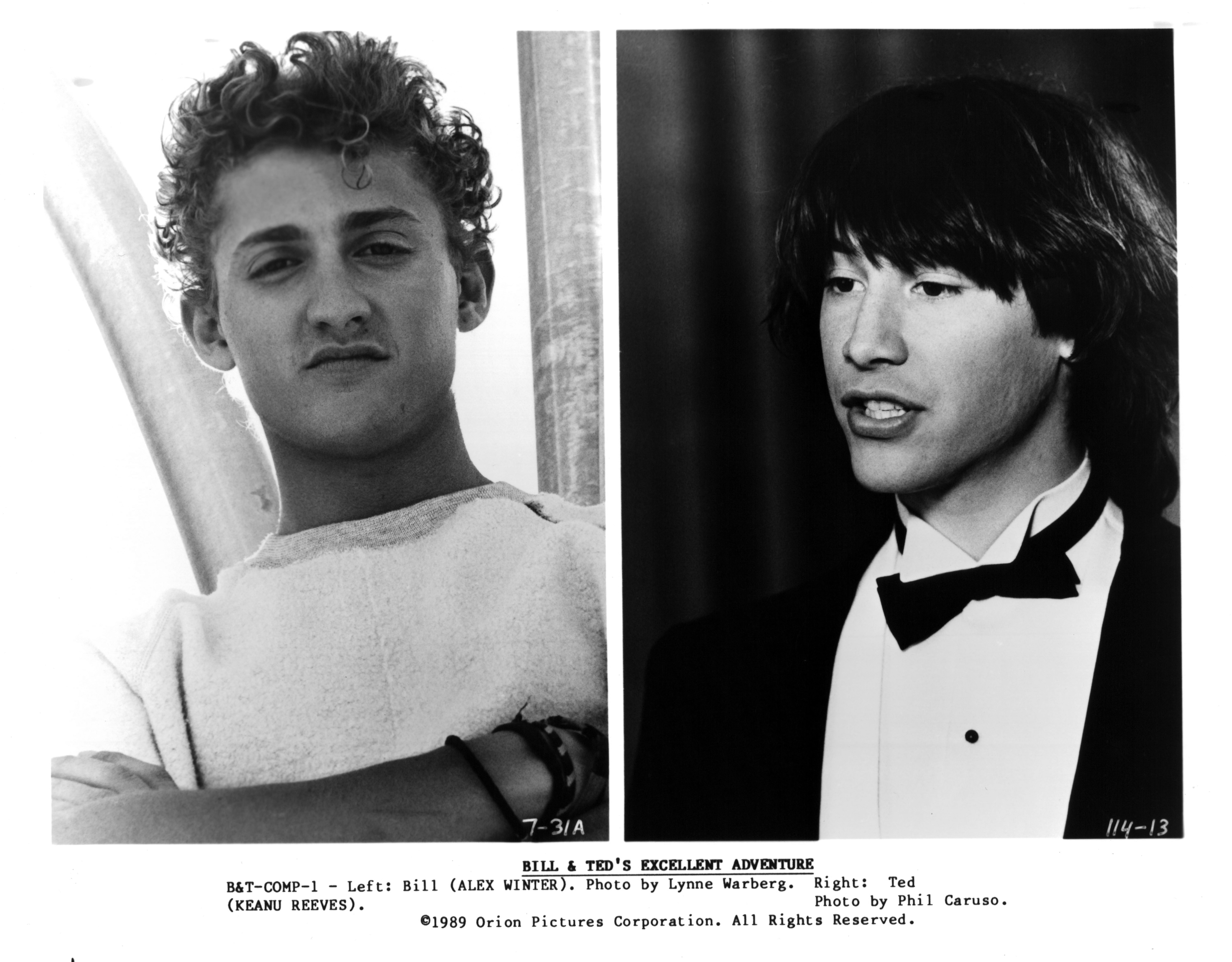 Keanu Reeves and Alex Winter in Cuộc Phiêu Lưu Kỳ Thú Của Bill & Ted (1989)