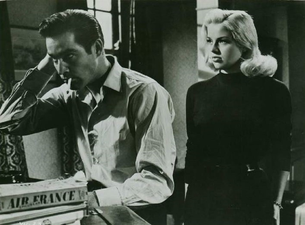 Diana Dors and Michael Craig in Yield to the Night (1956)